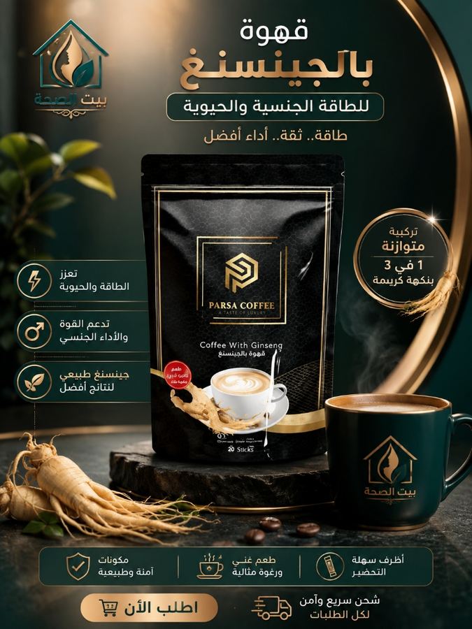 قهوة بارسا بالجنسنج